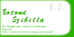 botond szibilla business card